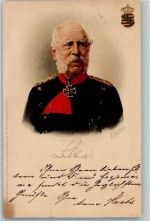 Eisernes Kreuz Adel Kaiser Wilhelm I 1899 Lithographie