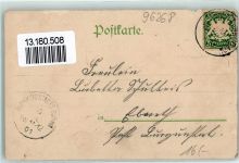 96268 W8621 Mitwitz 1901 Gebrauchsspuren Gasthaus Unteres Schloss