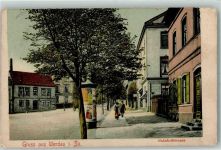 08412 O9620 Werdau , Sachs 1910 - Bahnhofstraße Litfaßsäule