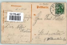 08412 O9620 Werdau , Sachs 1910 - Bahnhofstraße Litfaßsäule