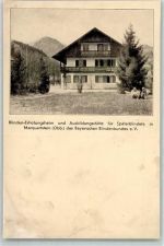 W8215 Marquartstein Erholungsheim - des Bayer. Blindenbundes e. V. München AK Blinde
