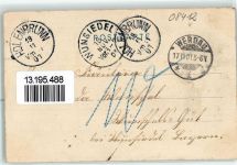 08412 O9620 Werdau , Sachs 1901 Gebrauchsspuren Reichenbacher Straße