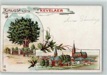 47623 W4178 Kevelaer 1912 Lithographie Gruss aus - Wallfahrtsort, Kreuzbaum
