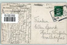 97702 W8732 Münnerstadt - Heimatfestspiel Die SChutzfrau von Münnerstadt Bahnpost Zug 316