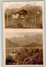 83246 W8218 Unterwössen Gebrauchsspuren Foto-AK