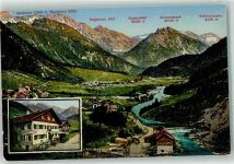 87541 W8973 Hinterstein - Gasthaus u. Pension z. grünen HutGaishorn Rauhorn Kugelhorn Kastenköpf Aelpelskopf Schänzlespitz