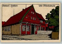 25704 W2223 Meldorf Gebrauchsspuren Künstlersteindruck Alte Mönchskurie