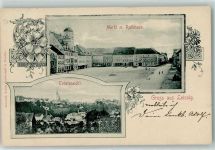 04703 O7320 Leisnig 1908 - Markt u. Rathaus
