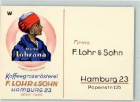 W2000 Hamburg Lohr & Sohn AK Kaffeewerbung