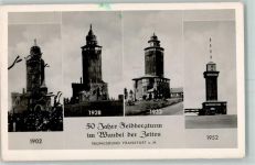 61389 W6384 Feldberg , Taunus Gebrauchsspuren Feldbergturm 50 Jahre im Wandel der Zeiten