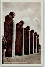 W6100 Darmstadt Löwentor auf der Rosenhöhe Kunstgeschichte Darmstadt Gebrauchsspuren