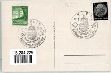 Staatstreffen mit v. Horthy Sonderstempel Deutschlandreise 1938 Hitler