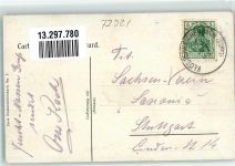 72270 W7292 Klosterreichenbach 1908 Künstlerkarte Gasthaus Sonne-Post