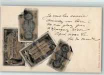 Frankenscheine AK Geldschein auf AK 1901