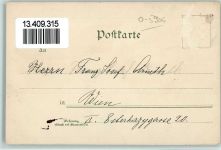 99842 O5906 Ruhla 1898 Gebrauchsspuren Gruss aus - Litho, Hotel Belle-Vue AK