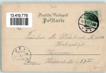31547 W3076 Loccum 1897 Lithographie Kreuzgang St. Georg Haupttor mit Georgskapelle