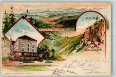 Altenberg 1900 Lithographie Hotel Gust. Michel Schlucht