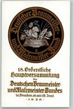 O8000 Dresden 18. Hauptversammlung des Dt. Braumeisters und Malzmeister-bundes Brauerei 1928