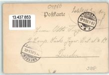 04860 O7290 Torgau 1903 Lithographie Etablisement Tivoli Gartenwirtschaft Speisesaal