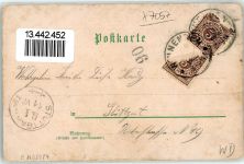 71364 W7057 Winnenden , Württ 1901 Lithographie Marktbrunnen u. Hauptstraße Kgl. Heil.- u. Pflegeanstalt mit Schlosskirche Diebsturm Torturm Paulinenpflege