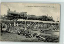 08000 Charleville-Mezieres - Belastungsprobe der wiedererbauten Eisenbahnbrücke