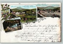 94252 W8371 Bayerisch Eisenstein 1899 Gebrauchsspuren Gruss aus - Litho, Bahnhof AK