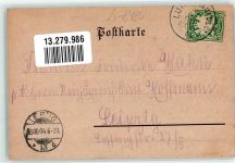 92637 W8480 Weiden , Oberpf 1904 Lithographie Oberer Markt m. Kirche Wappen