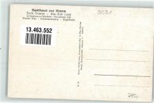 54585 W5531 Esch b Gerolstein - Gasthaus zur Krone Gastraum Kirche