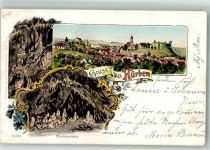 89522 W7920 Hürben 1904 Lithographie Charlotten- Höhle