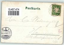 83471 W8240 Königssee b Berchtesgaden 1906 Lithographie / Künstlerkarte Berggesichter sign F. Hals