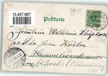 63450 W6450 Hanau 1899 Lithographie Gross-Steinheim Schloss Philippsruhe