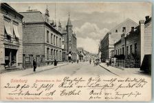 39606 O3540 Osterburg Altmark 1902 - Breitestraße Post Geschäft Leopold Kunert