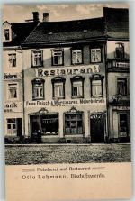 01877 O8500 Bischofswerda - Fleischerei Gasthaus Otto Lehmann Bäckerei