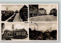 W4650 Buer Schachtanlage Scholven, Polizeiamt, Strasse am Stern, Rathaus,gute Erhaltung AK Bergbau 1940 Foto AK