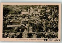 88250 W7987 Weingarten , Württ - Kloster Weingarten Zeppelinaufnahme