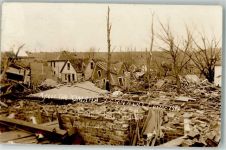 Omaha Foto AK Tornado Unwetter Katastrophe Trümmer Ostern 1913