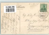 08451 O9630 Crimmitschau 1907 - Klein Hessen Gasthaus zur Krippe Gaststube Garten