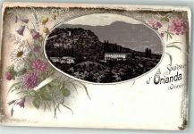 Orianda Schloss Opiahzia Wiesenblumen Motiv Ukraine Lithographie