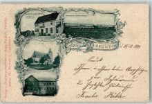 99628 O5231 Olbersleben 1899 - Gasthof Zum goldenen Stern Kirche Schule