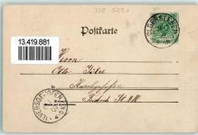 99628 O5231 Olbersleben 1899 - Gasthof Zum goldenen Stern Kirche Schule