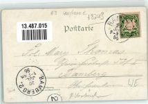 83486 W8243 Ramsau b. Berchtesgaden 1896 - Kirche Gasthaus Vorläufer