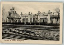 Brest Brest-Litowsk 1917 - Bahnhof in Holoby 2. Masch. -Gew. Komp. Ldw. -Inf. Rgt. 133
