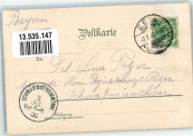 79669 W7863 Zell im Wiesental 1900 Lithographie Die Wiese Mondschein