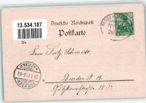 01829 O8306 Wehlen Stadt 1901 - Sächsische Schweiz Gasthaus Pötzscha Elbe Bahnpost Zug 526