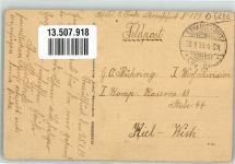 99634 O5236 Straußfurt 1919 - Schloß Geschäftshaus Heiligstedt Hauptstraße Waisenhaus Feldpost