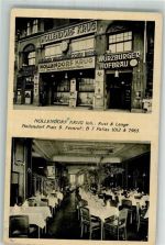10115 W1000 Schöneberg Foto AK Gasthaus Nollendorf Krug Speisezimmer Nollendorf Platz 9