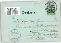 66538 W6680 Neunkirchen , Saar 1903 Lithographie / Mondschein Ev. Kirche Eisenweke
