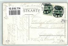 Guben Gubin 1909 Gebrauchsspuren Grüne Wiese