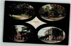 Liegnitz Legnica 1907 Foto AK Gymnasium Mädchenschule Stadtpark Glogauer Tor