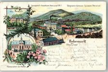 61440 W6370 Oberursel Taunus 1901 Lithographie Altes und Neues Gasthaus Hohemark
